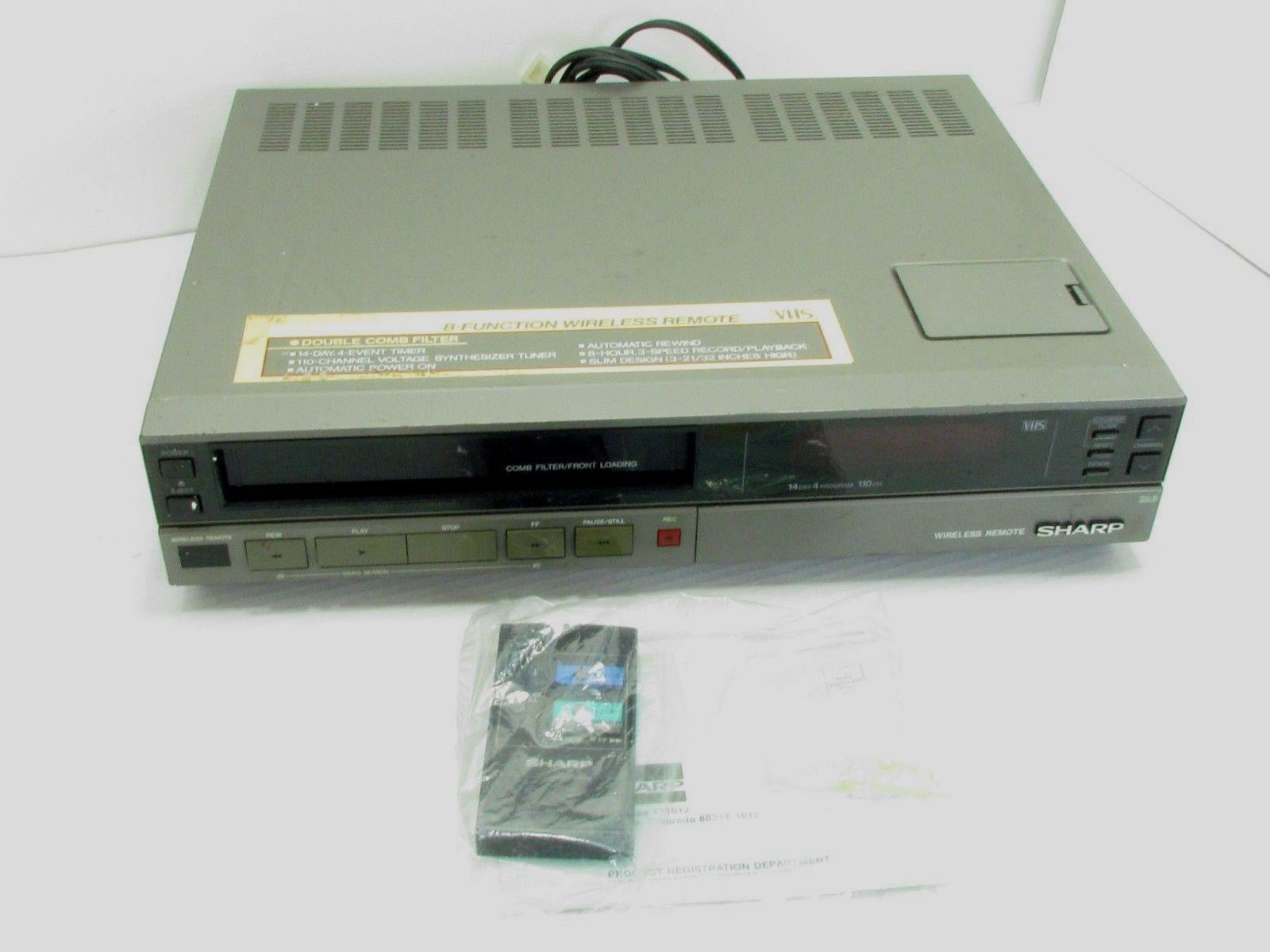 ブラウンカンTV・TV台　20インチ　+　VHSレコーダー二台+VHS番組３５本 vmd-80_a.jpg