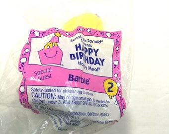 1994 McDonald's Feliz Cumpleaños Happy Meal BARBIE # 2 Juguete