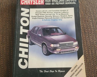 Manuale di riparazione per auto Chrysler a trazione anteriore (1988-95) di Chilton Auto 20384