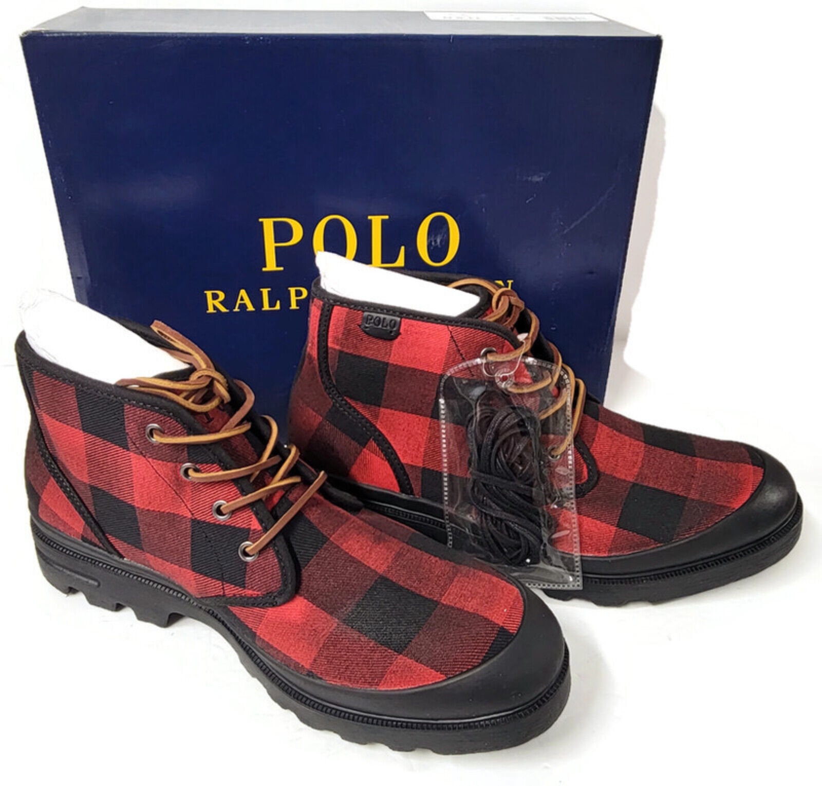 Nwt Polo Ralph Lauren Royal Blue Polo Sport High Top Sneakers