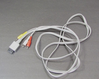 Cable de audio y video AV original para Nintendo Wii y Wii U.