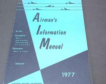 1977 Airman's Information Manual Aero Publishers