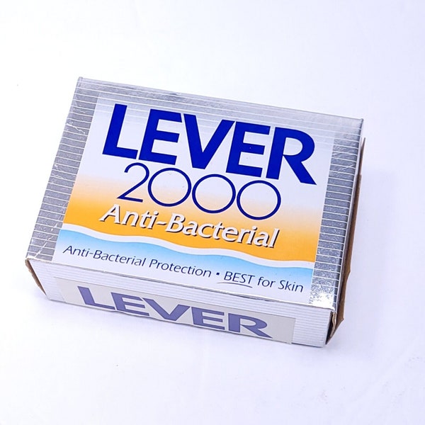 NEW Vintage Lever 2000 Anti-Bacterial Bar Soap 5 Oz 1997 Deodorant Soap  (slf)