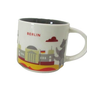 Taza de café Starbucks Berlin You Are Here de 14 oz, apilable, 2018