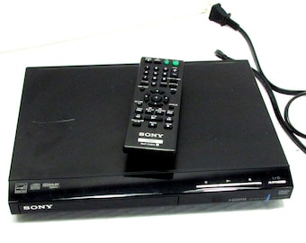 Lecteur cd et dvd Sony DVP-SR510H HDMI 1080p noir avec fonctionnement à distance