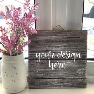 Personailized rustic wooden sign