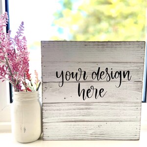 Rustic wooden wall hanging