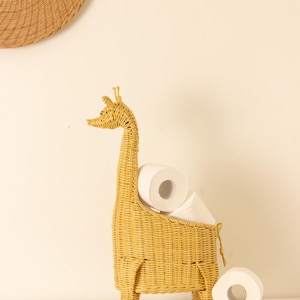 Giraffe Wall Planter, Toilet Paper Holder, Giraffe Pot For Plants, Safari Bathroom Decor, Animal Vase, Air Plant Holder, Jungle Nursery
