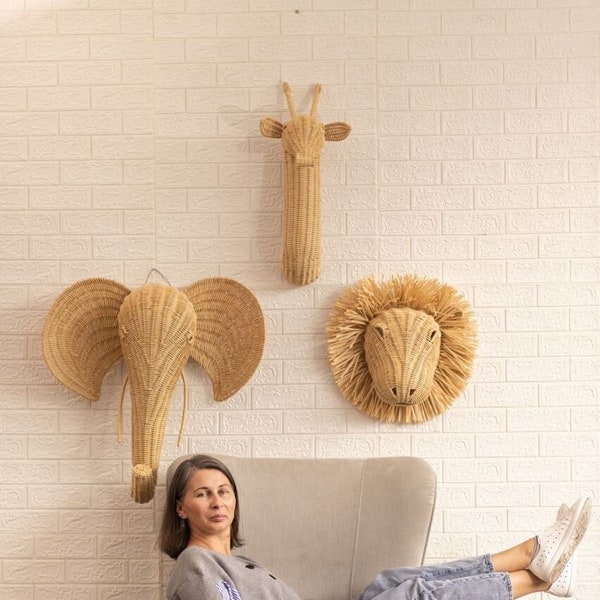 Animal Head Wall Decor - Etsy