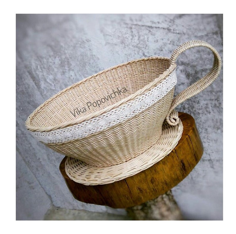 Photo Props Wicker Cup Basket for Newborn Newborn Photo Etsy
