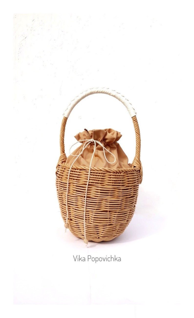 Jane Birkin Basket Handwoven Birkin Basket Round Basket Round Etsy