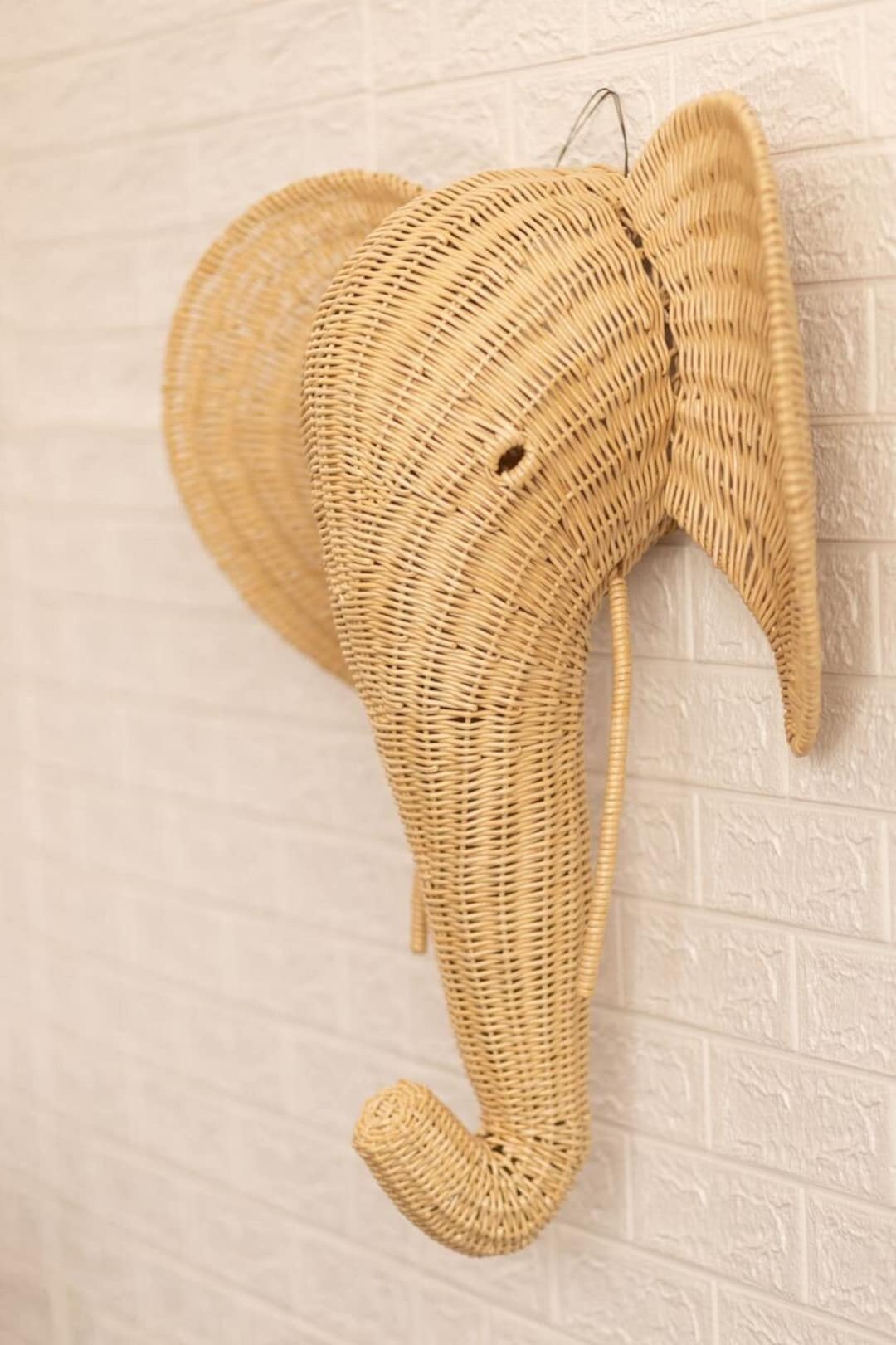 Handmade Elephant Shaped Straw Bag - Feel Good Decor