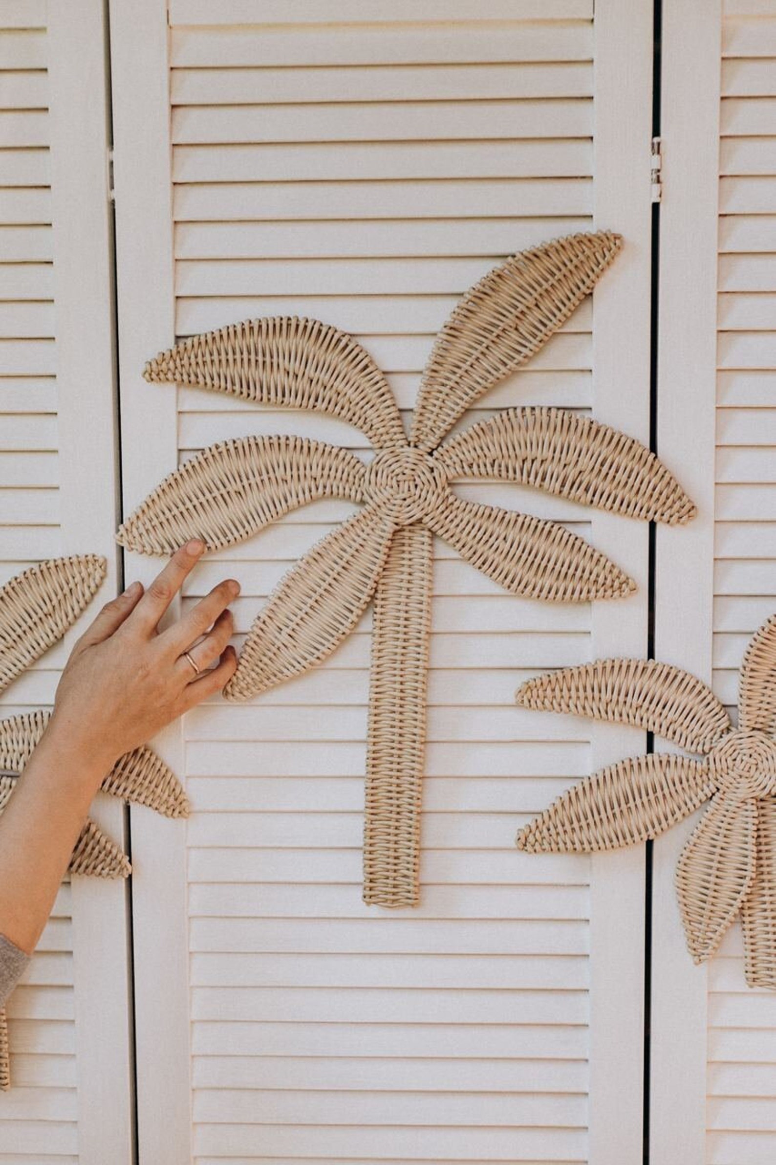 Children's Wall Decor a Palm Tree Palm Leaf Set of 3 Etsy
