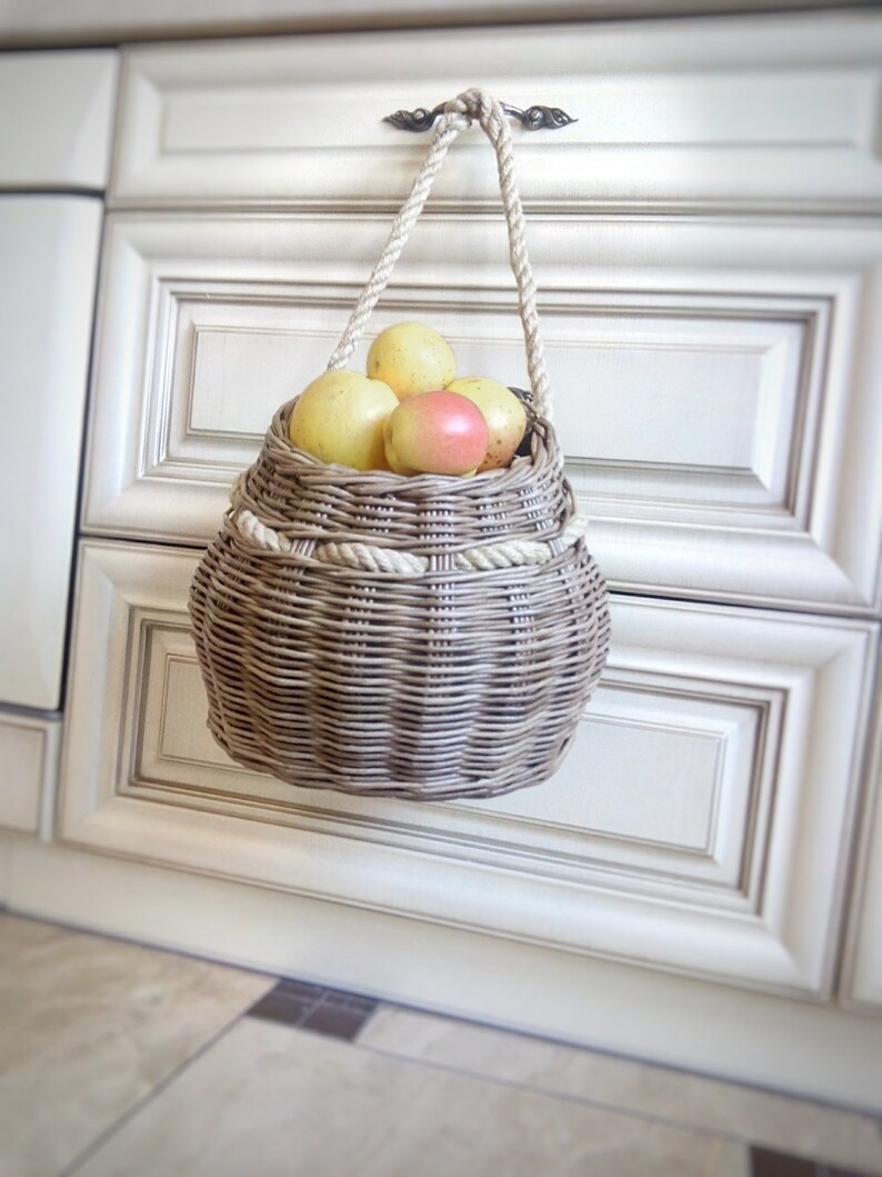 Wall basket for fruits and vegetables Door basket Front Etsy