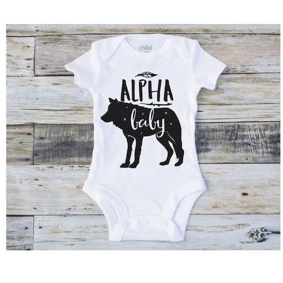 wolf onesie baby
