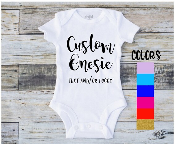 custom baby onesies etsy