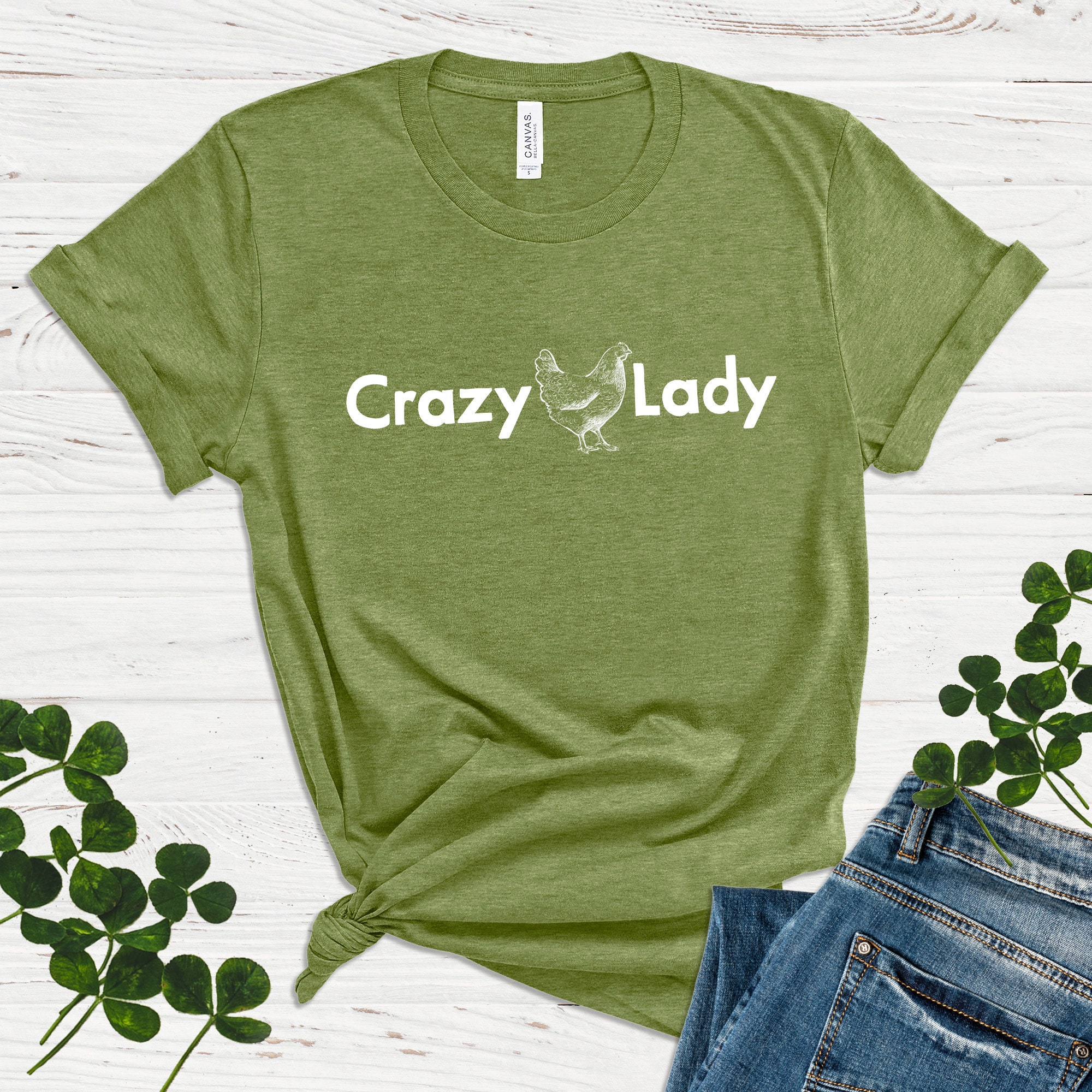 Crazy Chicken Lady Shirt Country Girl Shirt Farm Girl | Etsy