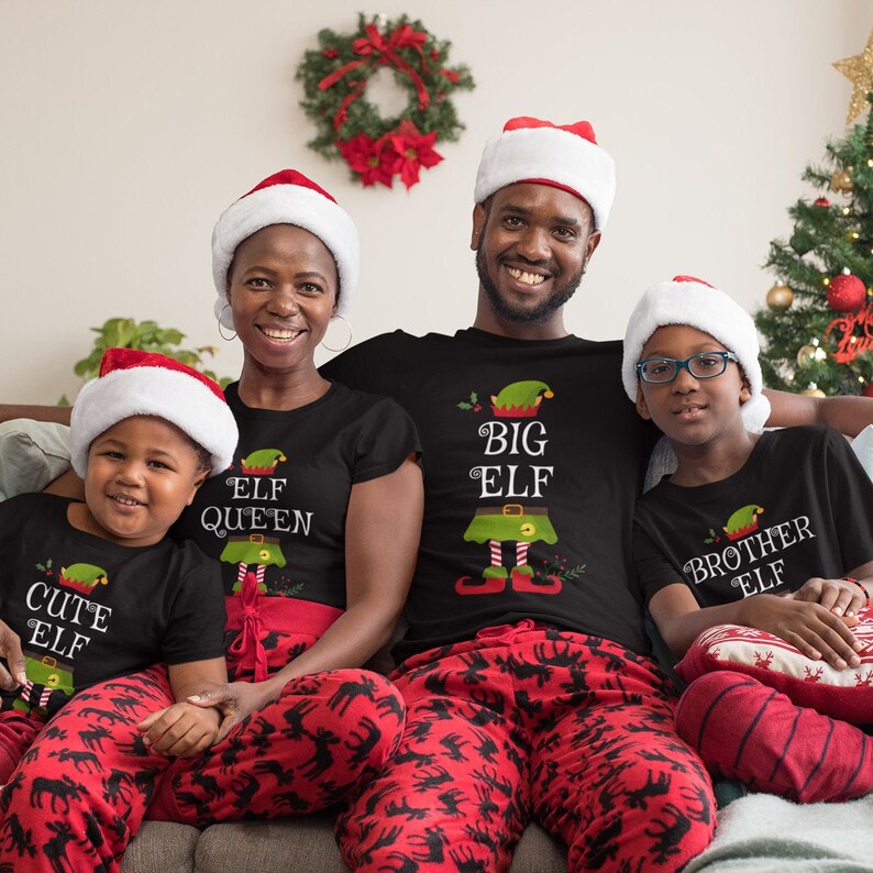 Christmas Elf | Family Christmas Shirts | Christmas Family Matching | Christmas Pajamas | Christmas Shirts | Personalized Elf | Family Elf 