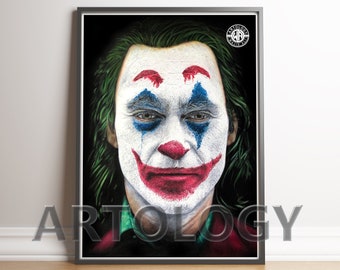 Joker (Joaquin Phoenix) Drawing A4/A3 Print Artology