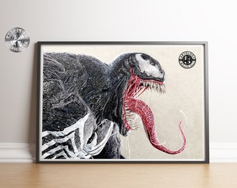 Venom Drawing Print A4/A3 - Artology