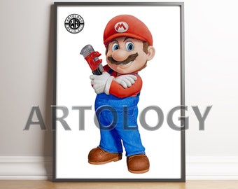 Mario Artwork A4/A3 Giclee Print - Artology