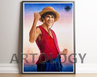 Luffy (One Piece) Artwork A4/A3 Giclee Print - Artology