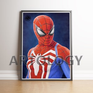 Spider-Man 2.0 Zeichnung – A4/A3 Giclée-Druck | Realistische Marvel Kunst | Fan Art Wanddekor | Kunstkunde