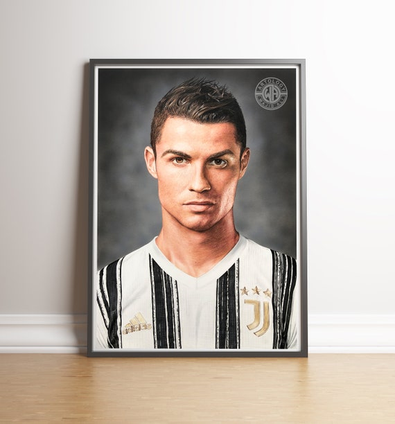 Retrato de Cristiano Ronaldo Dibujo A4/A3 Giclee Print - Etsy España