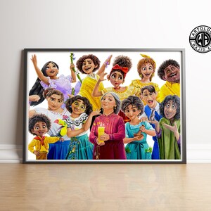 Encanto – La Familia Madrigal Dessin A4/A3 Impression giclée | Créations Disney par Artology