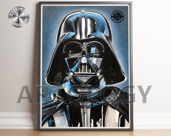 Darth Vader (Star Wars) Drawing Print A4/A3 - Artology