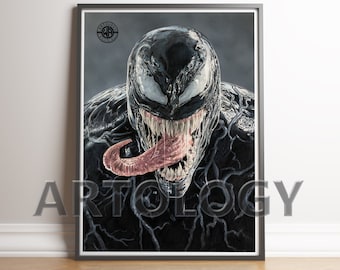 Venom 2 Drawing Artwork A4/A3 Giclee Print - Artology