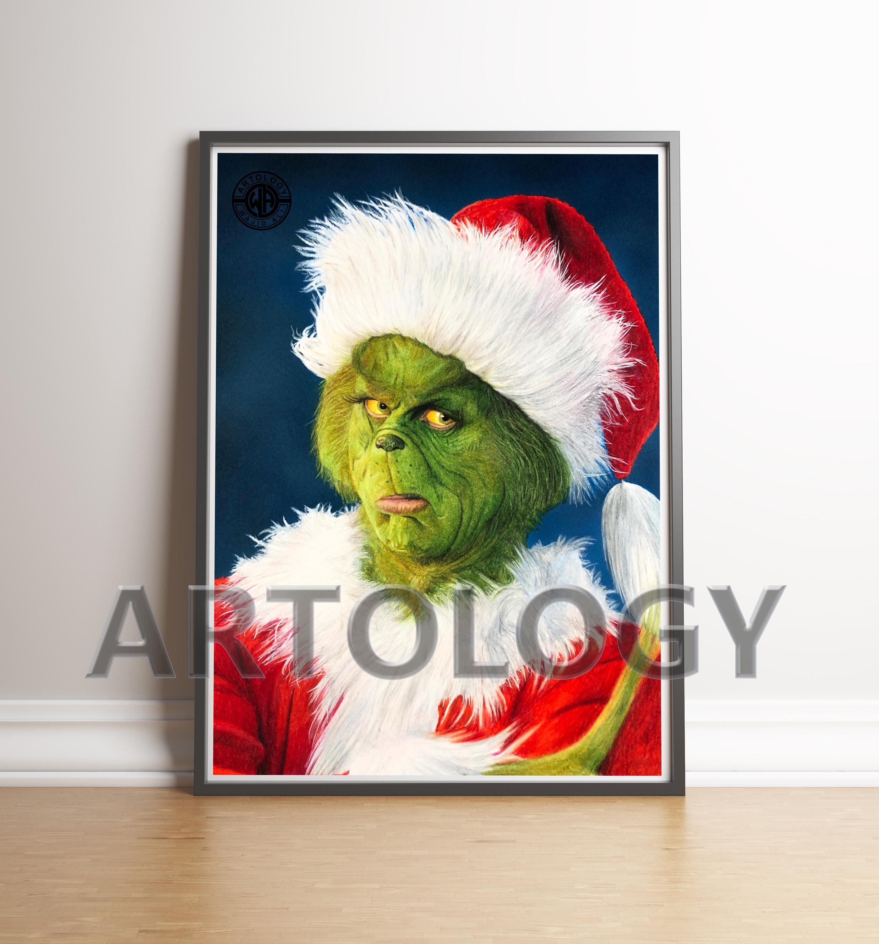 The Grinch Portrait Giclée Art Print – A4/A3 Sizes - Etsy Israel