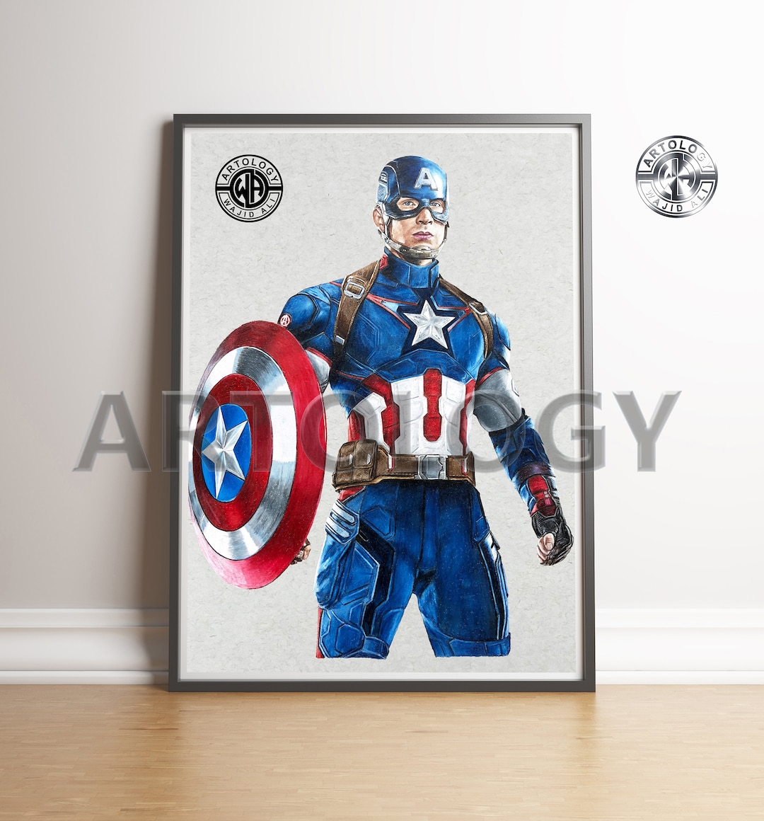 Avengers - Original Six Drawing A4/A3 Print - Artology