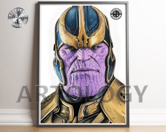 Thanos Drawing Print A4/A3 - Artology