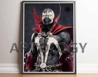 Spawn Drawing – A4/A3 Giclée Art Print | Dark Comic Fan Art by Artology