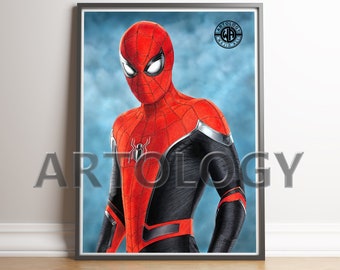Spider-Man: Far from Home Drawing A4/A3 Giclee Print - Artology