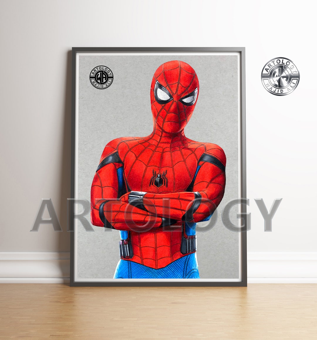 Drawings To Paint & Colour Spiderman - Print Design 042