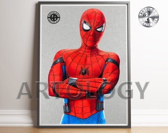 Spider-Man Homecoming Drawing Print A4/A3 - Artologie