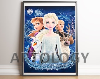 Frozen 2 Artwork A4/A3 Giclee Fine Art Print - Artology