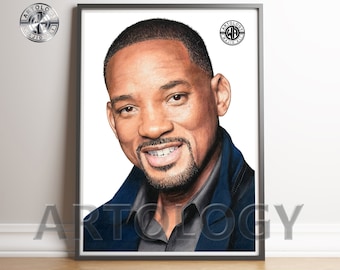 Will Smith Pencil Drawing A4/A3 - Artology