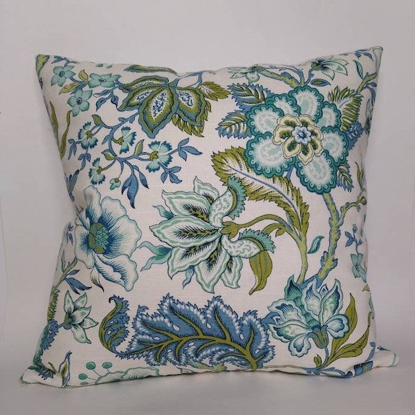 Blue Green Pillow Etsy
