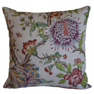 Same Fabric Both Sides Invisible Zipper Fits 18x18 Insert Richloom Rhythm Canary Fabric Throw Pillow Cover