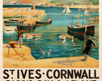 128 Vintage Railway Art Poster Swanage