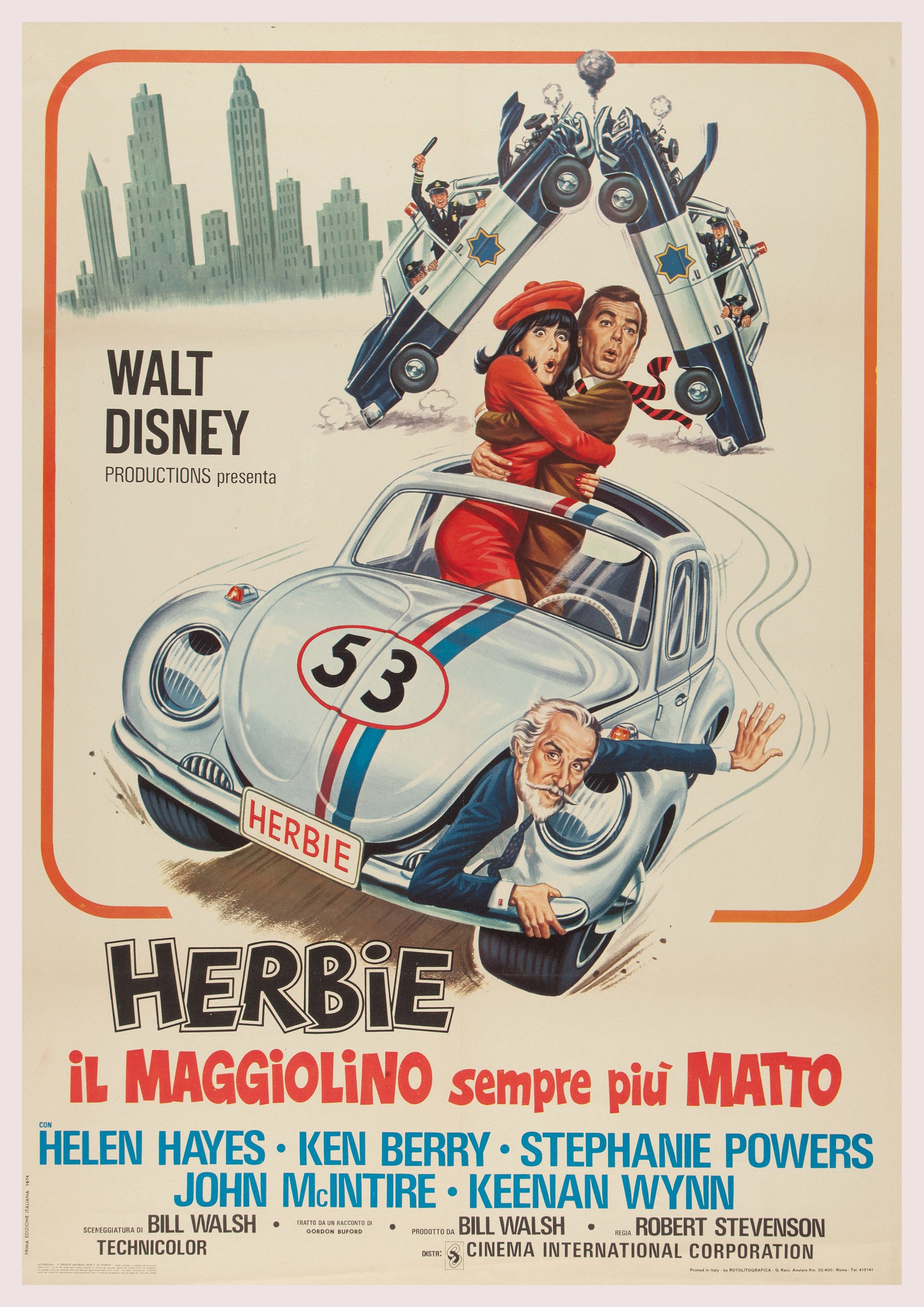 Reproduction Herbie Movie Poster Vintage Print Etsy