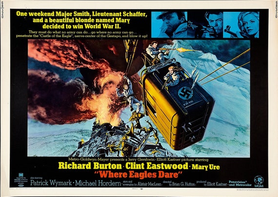 Reproduction Where Eagles Dare Movie Poster | Etsy
