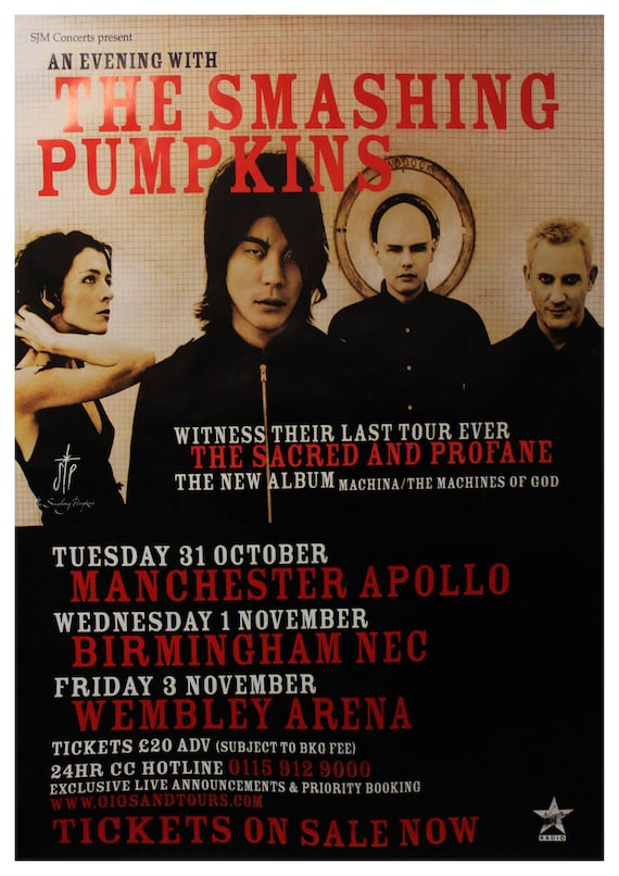 The Smashing Pumpkins Magazine Vintage Poster A3