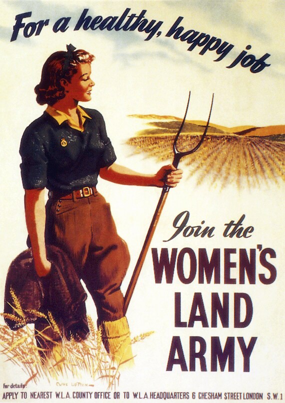 old WW.2 advert Reproduction poster I/'m making bombs Wall art.