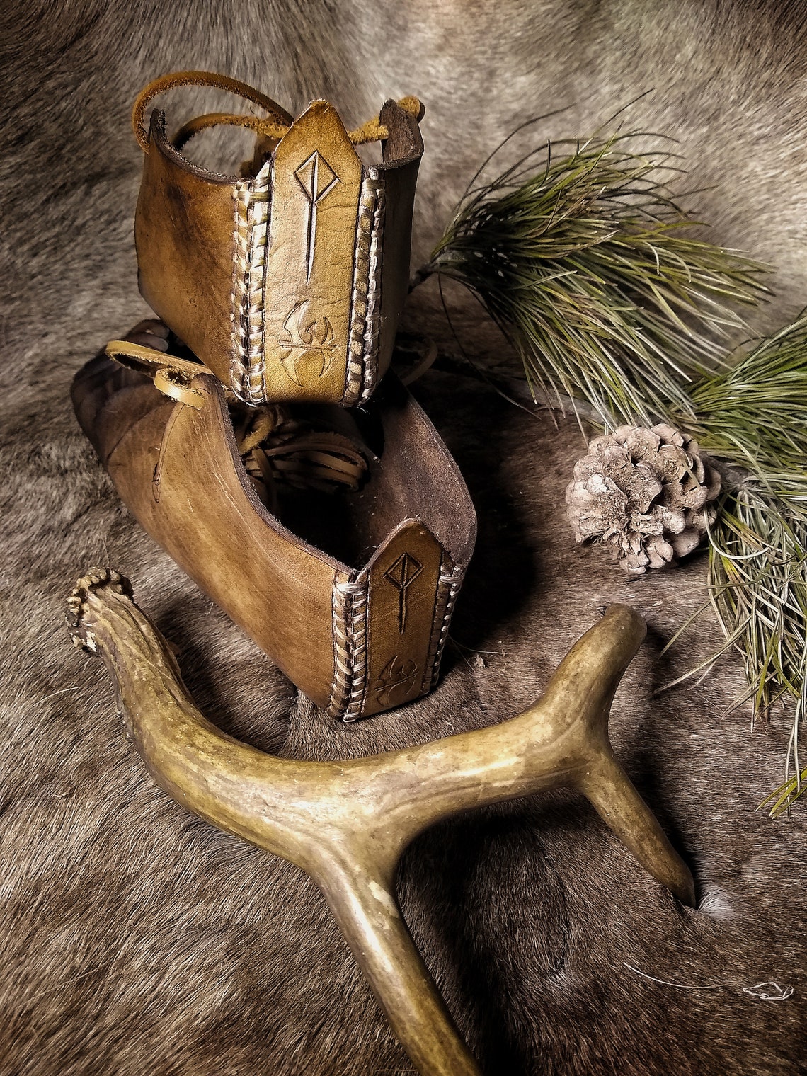 Custom Fit Leather Hallstatt Shoes Iron Age Celtic Shoes Etsy