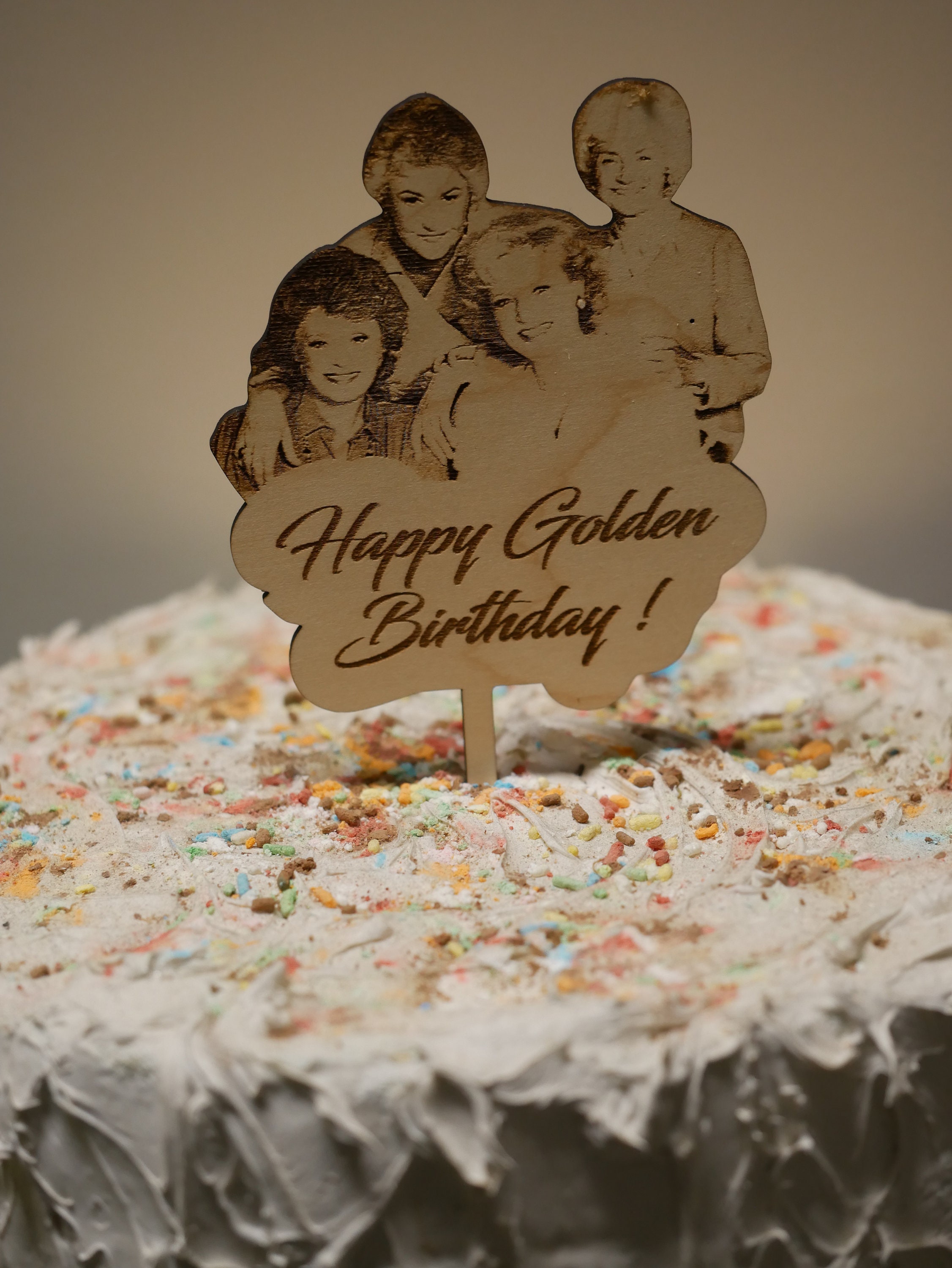 Golden Girls Cake Topper, the Golden Girls, Wooden Cake Topper, Custom