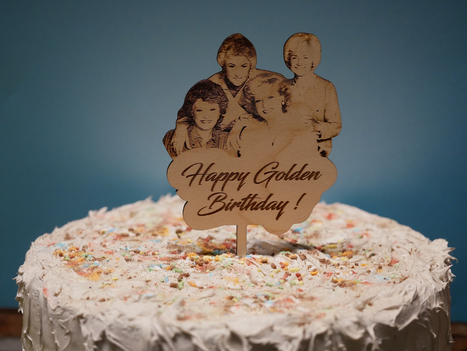 Golden Girls Cake Topper, the Golden Girls, Wooden Cake Topper, Custom